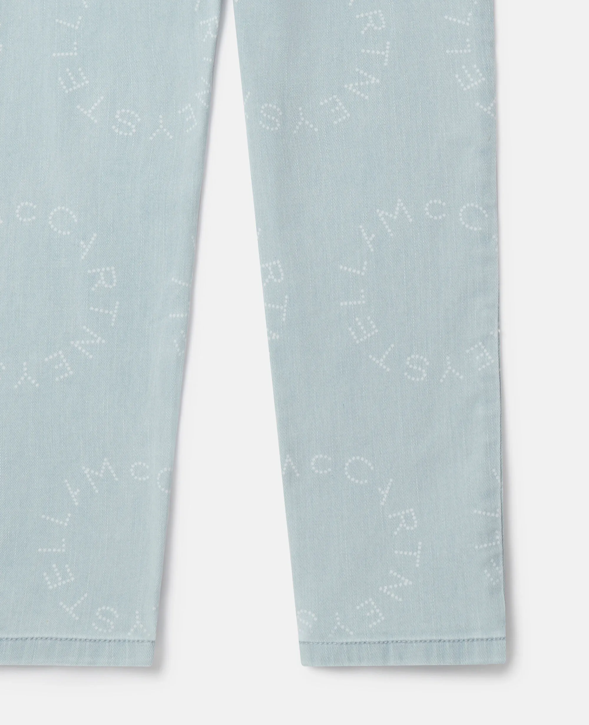 Medallion Logo Straight Leg Jeans