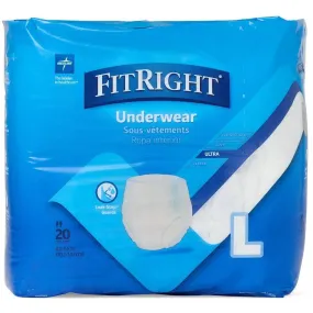 Medline FitRight Ultra Disposable Underwear