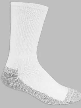 Men's Workgear&trade; Crew Socks White, 10 Pack, Size 6-12