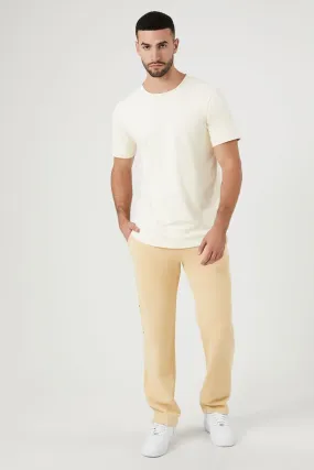 Mineral Wash Straight-Leg Pants