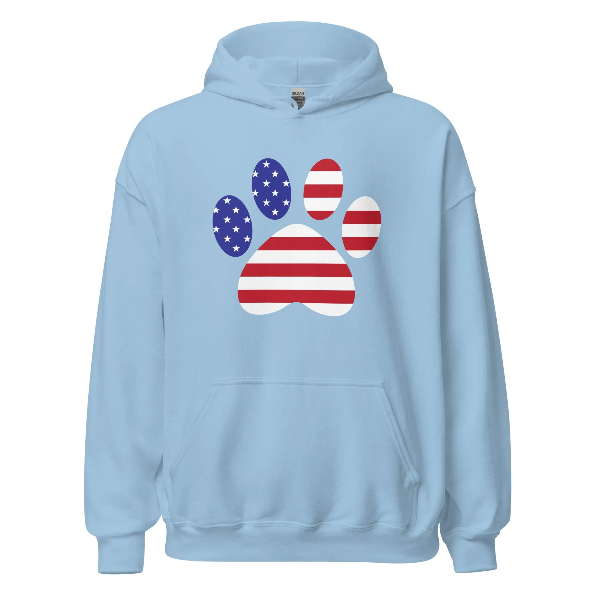 Patriotic Paw Print Hoodie
