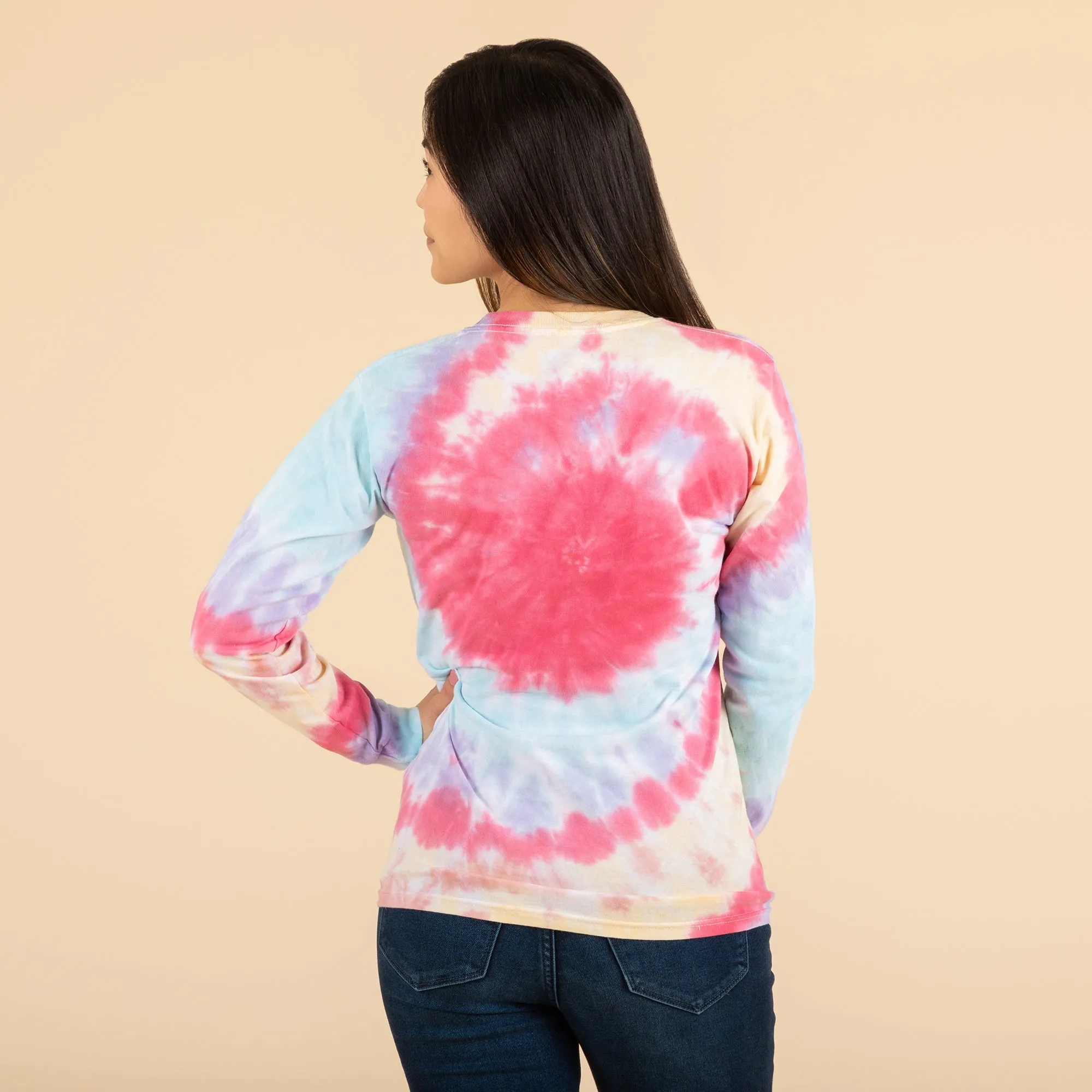 Paw Peace Tie-Dye Long Sleeve Tee