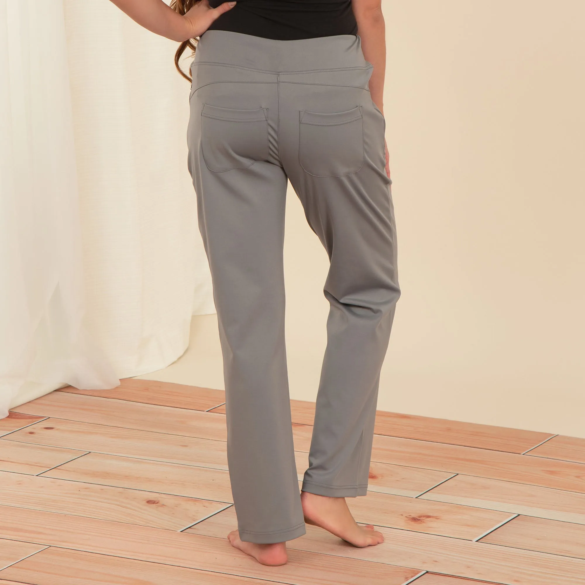 Paw Print Straight Leg Athleisure Pants