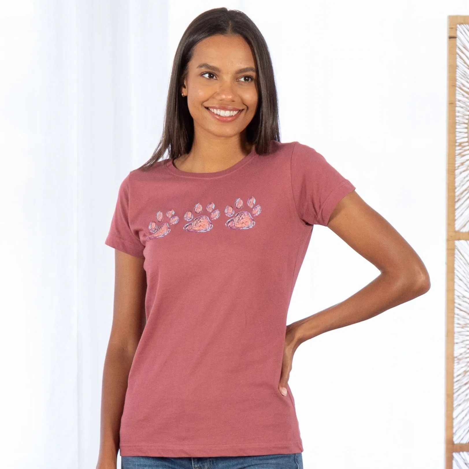 Paw Print Vintage Short Sleeve Tee