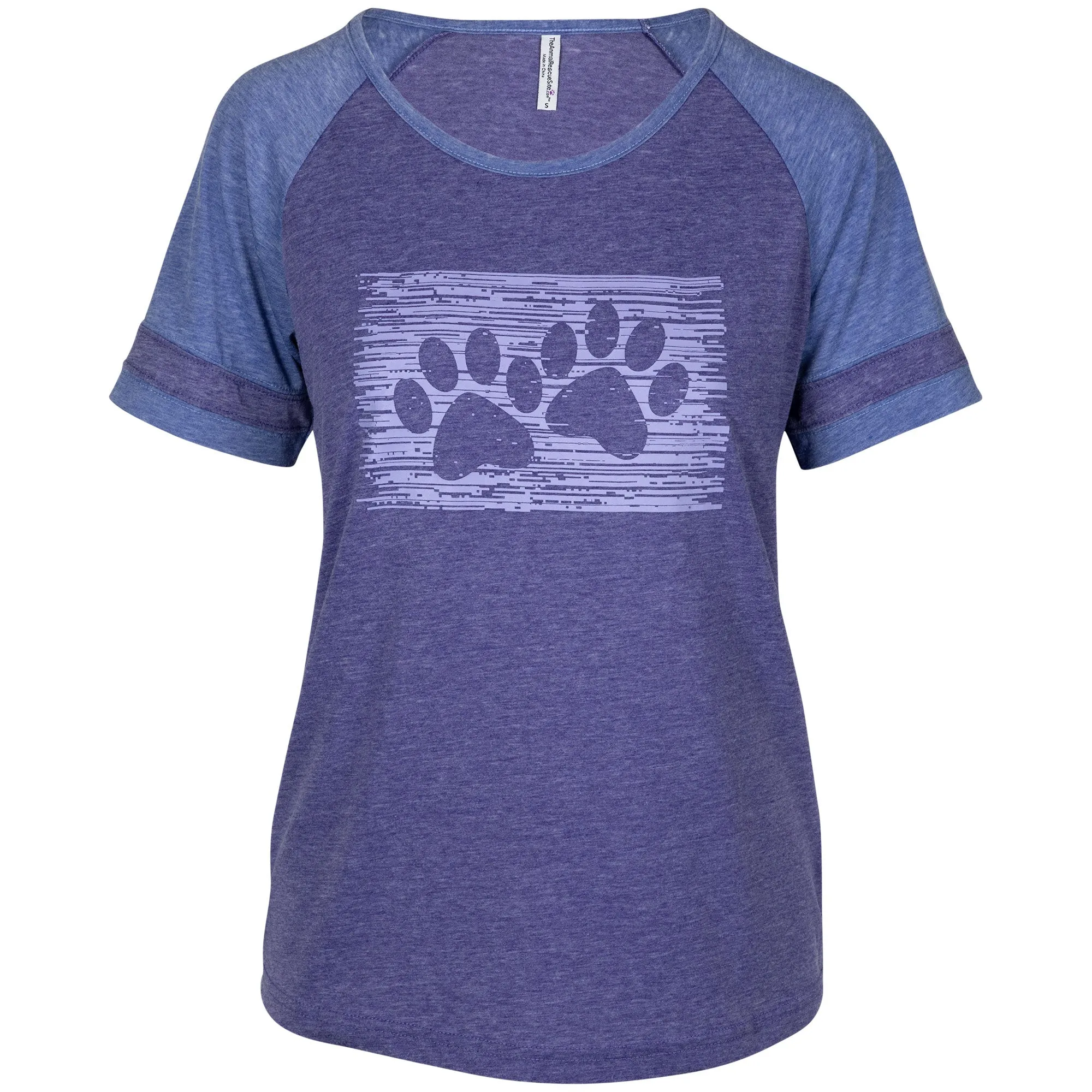 Pets & Paws Love Burnout Football Tee