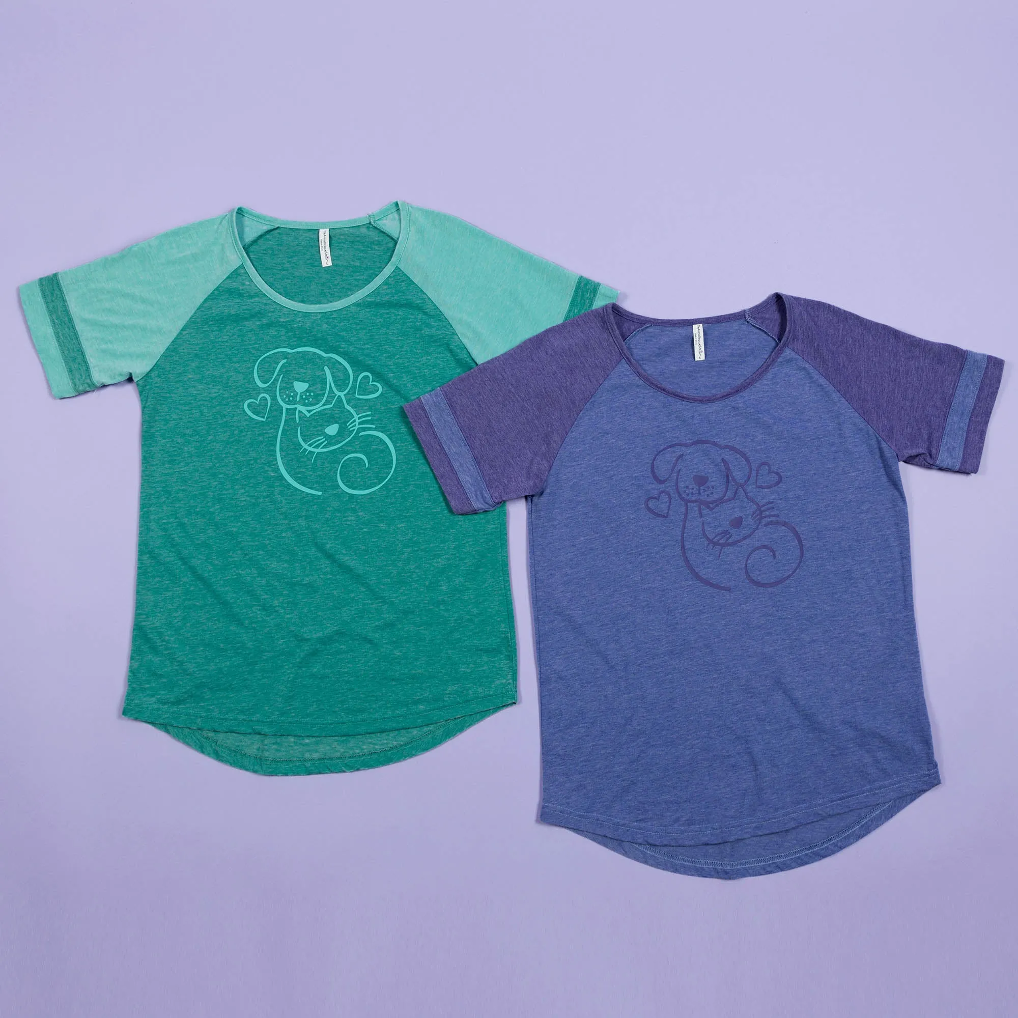 Pets & Paws Love Burnout Football Tee