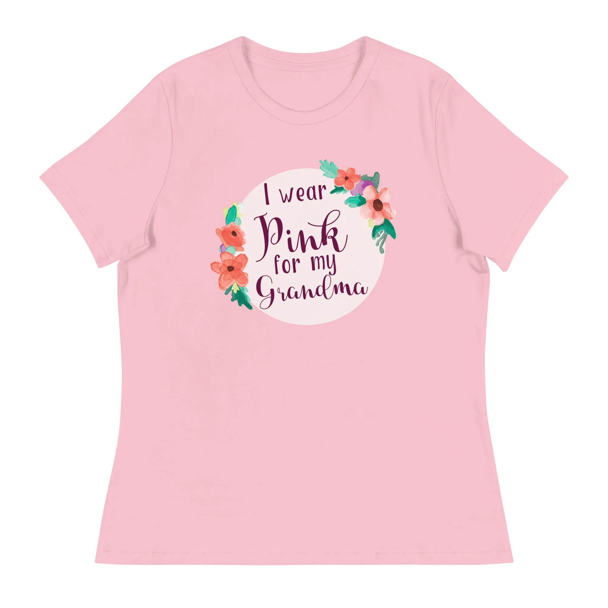 Pink For My Grandma Women's Relaxed T-Shirt
