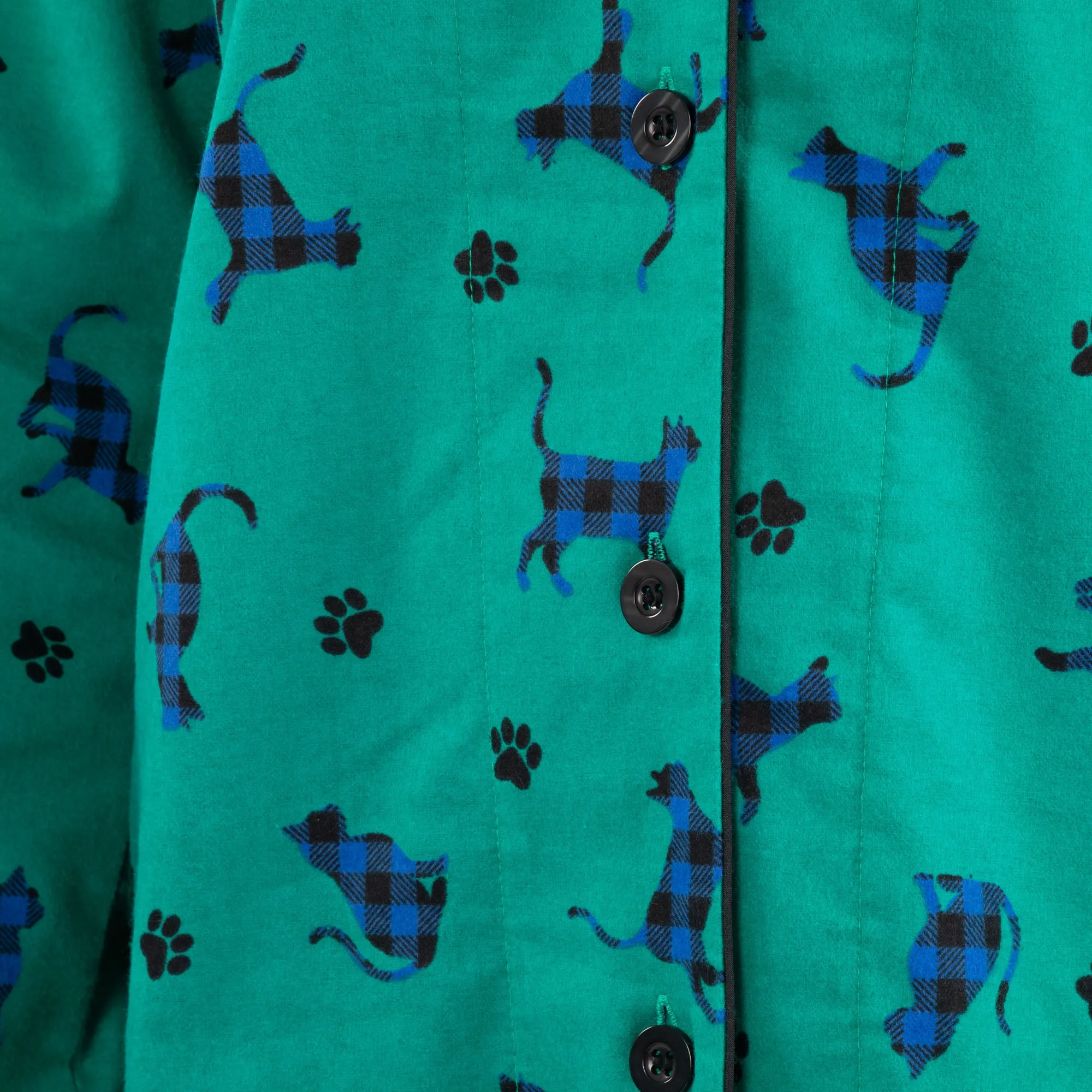 Plaid Pets Flannel Pajama Set