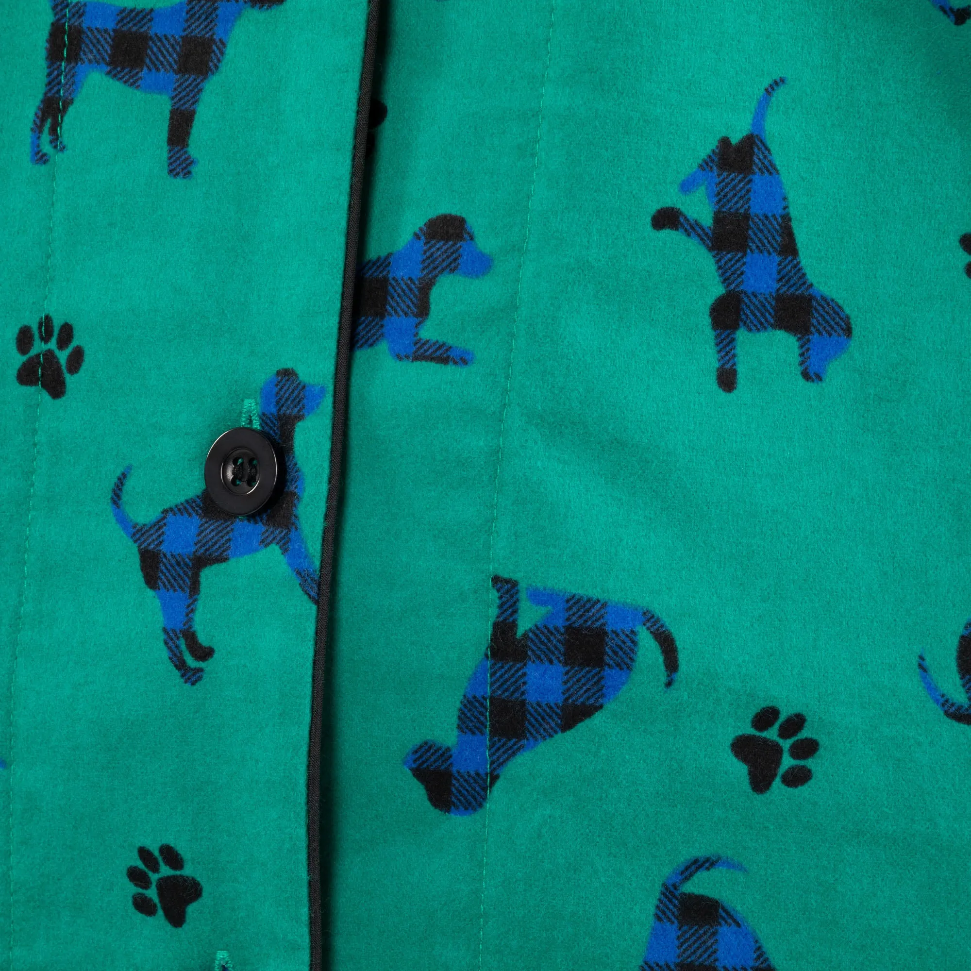 Plaid Pets Flannel Pajama Set