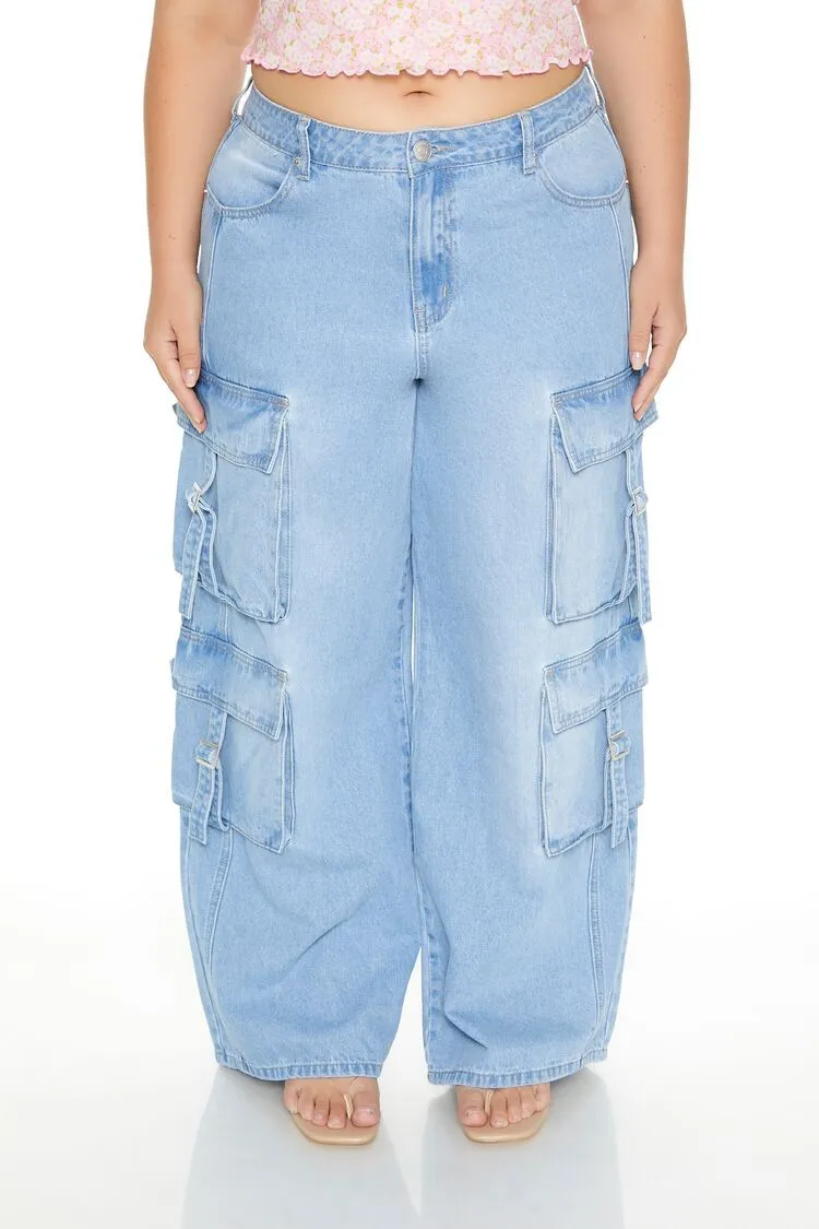 Plus Size Bratz x F21 Wide-Leg Cargo Jeans