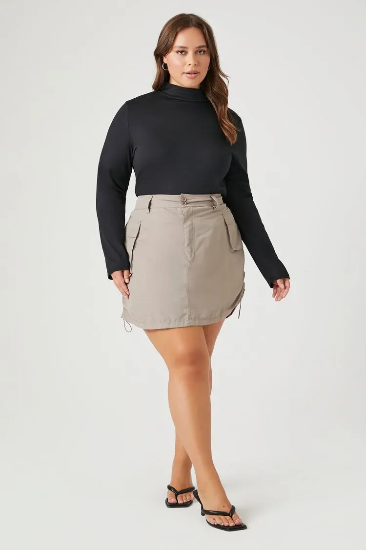 Plus Size Mock Neck Top