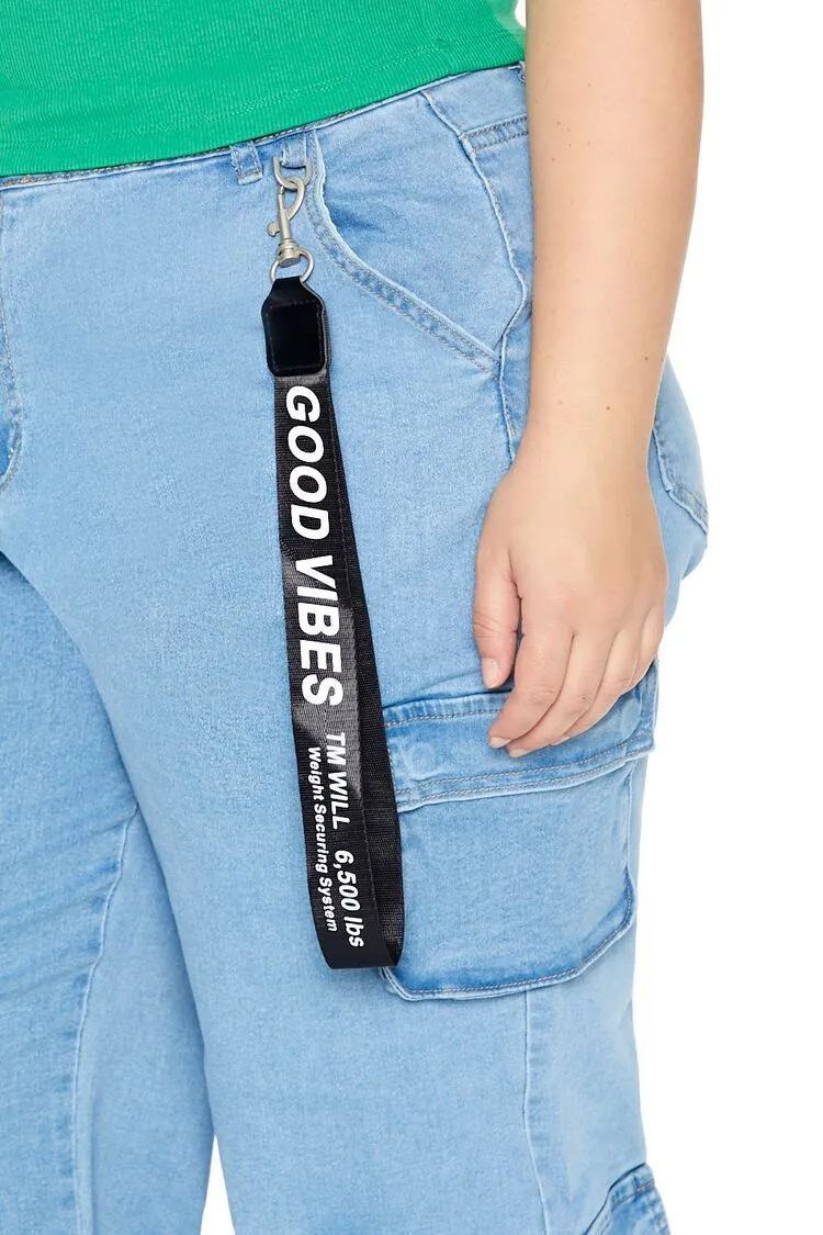 Plus Size Wide-Leg Cargo Jeans