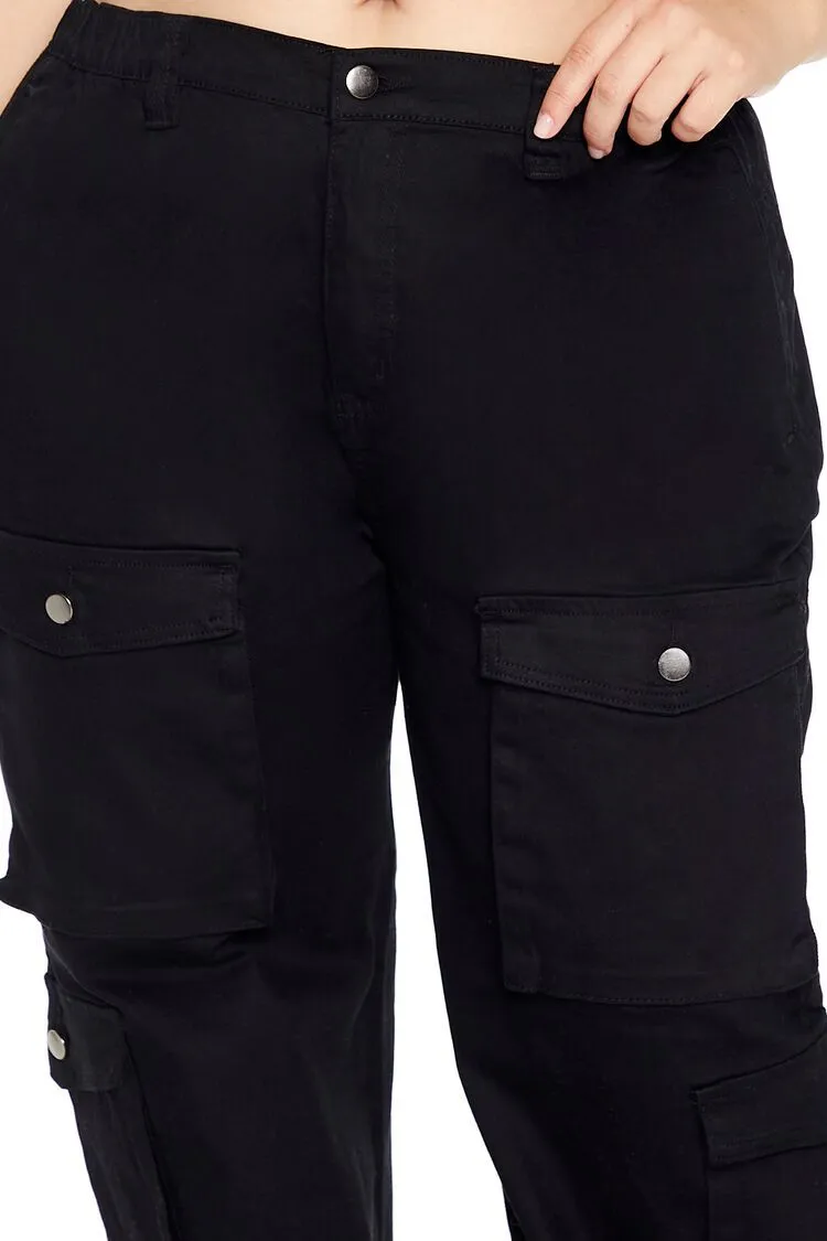 Plus Size Wide-Leg Cargo Pants