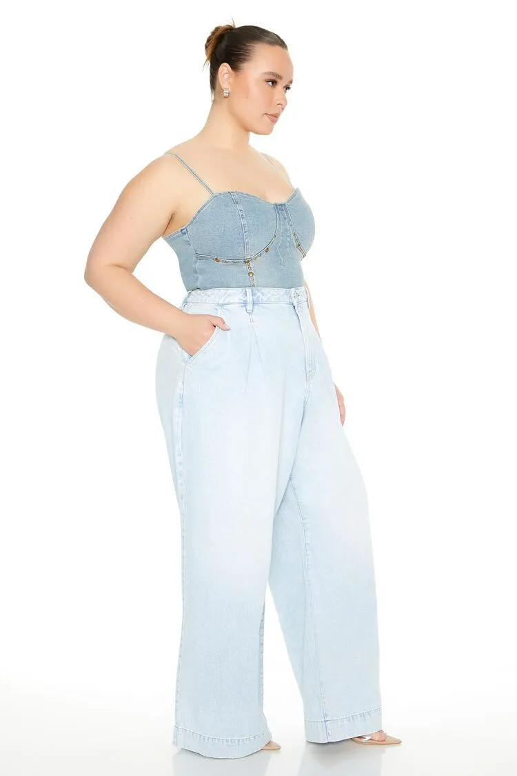 Plus Size Wide-Leg Jeans