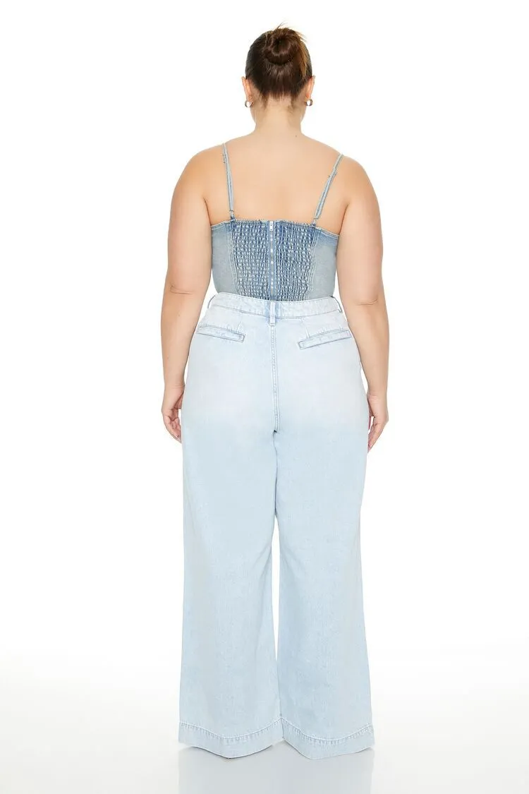 Plus Size Wide-Leg Jeans