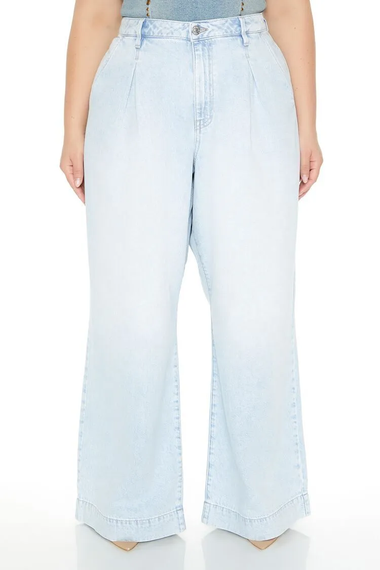 Plus Size Wide-Leg Jeans