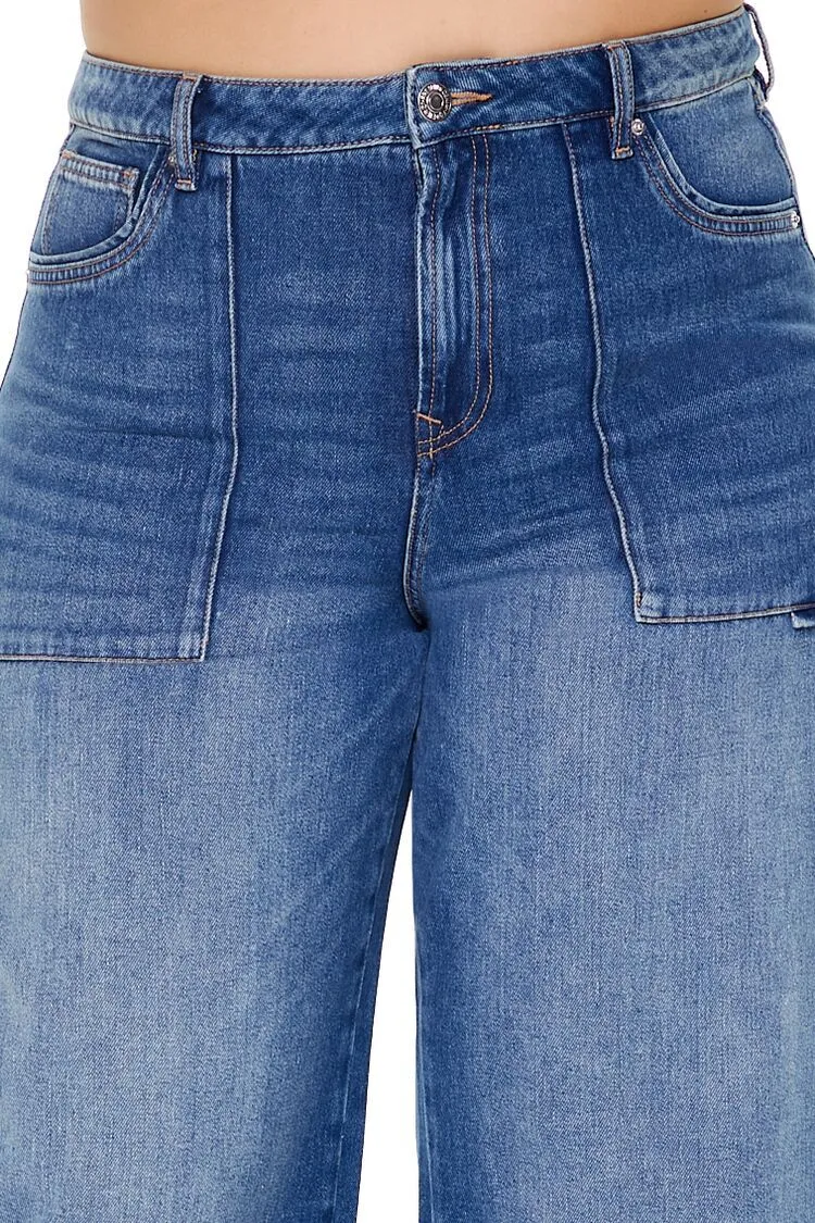 Plus Size Wide-Leg Jeans