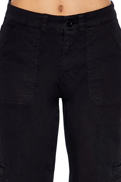 Poplin Straight-Leg Cargo Pants