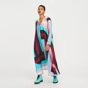 Printed French Crepe Kaftan, Beach Wear Caftan For Women's