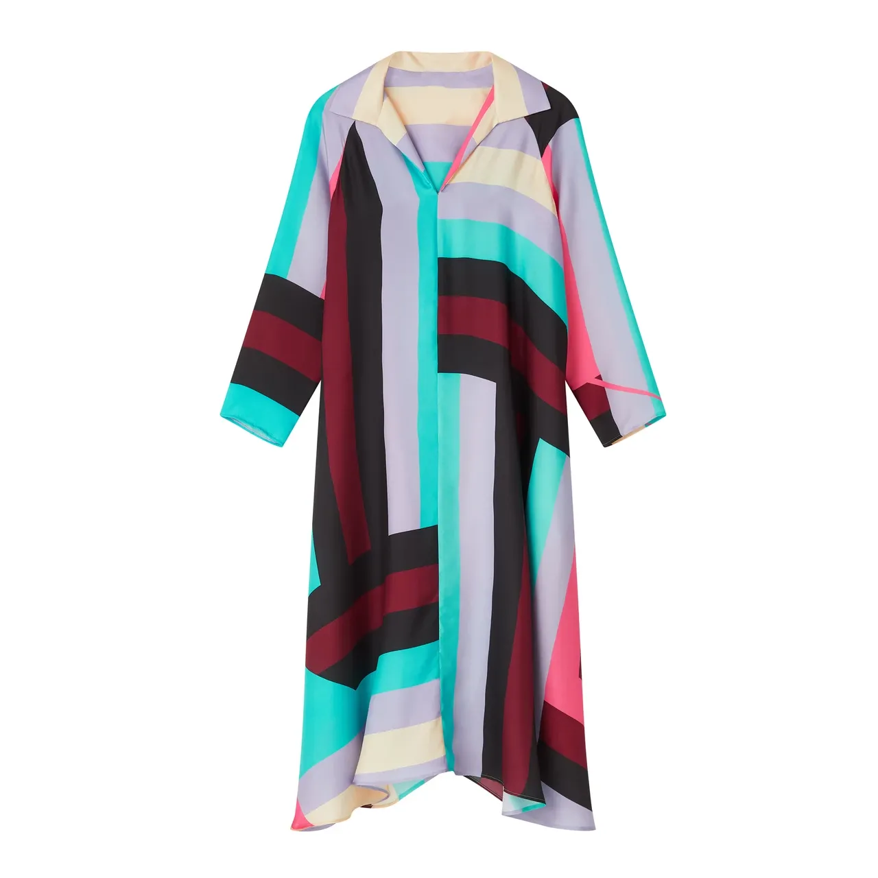 Printed French Crepe Kaftan, Beach Wear Caftan For Women's