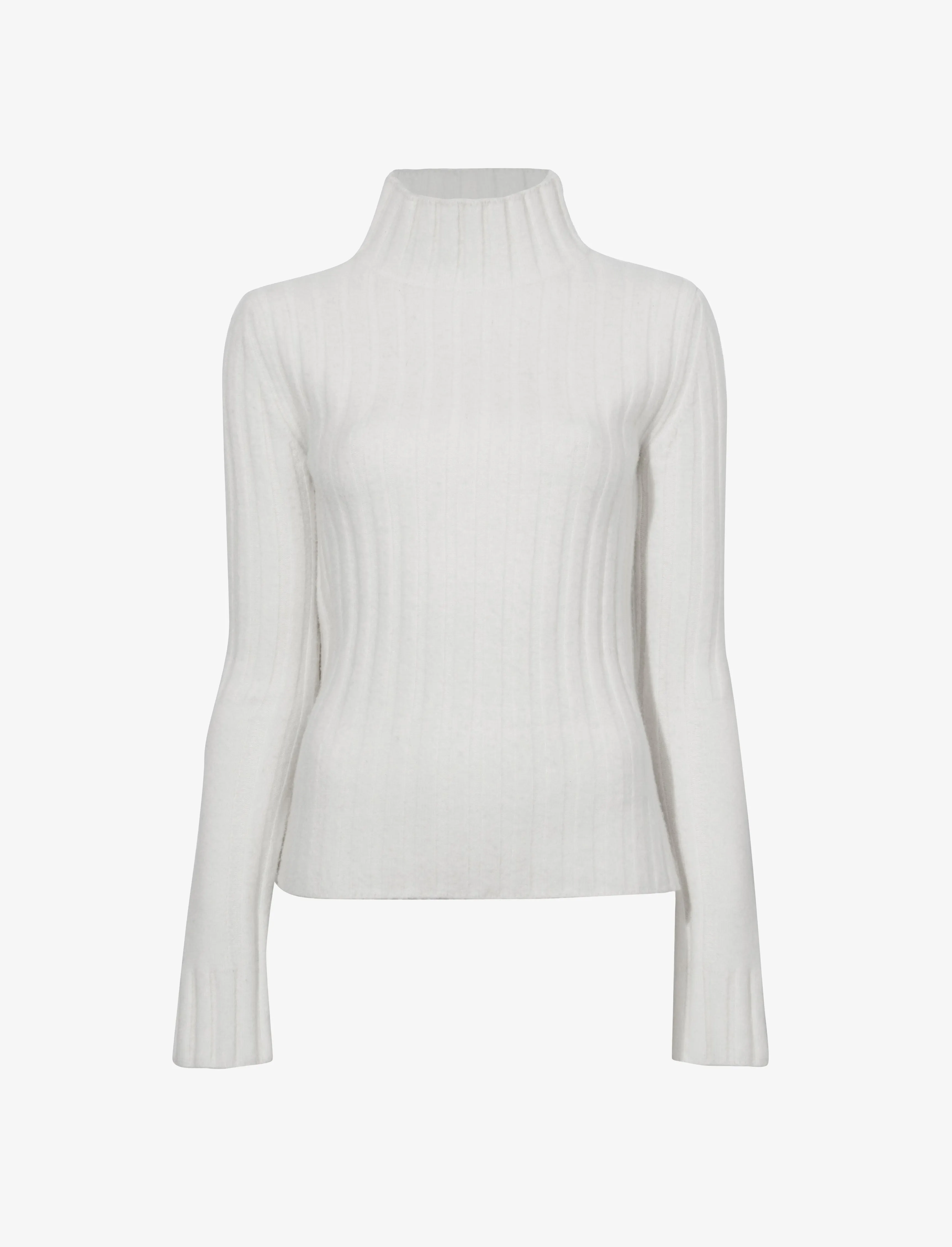 Proenza Schouler Haven Sweater in Midweight Cashmere Rib - Bone