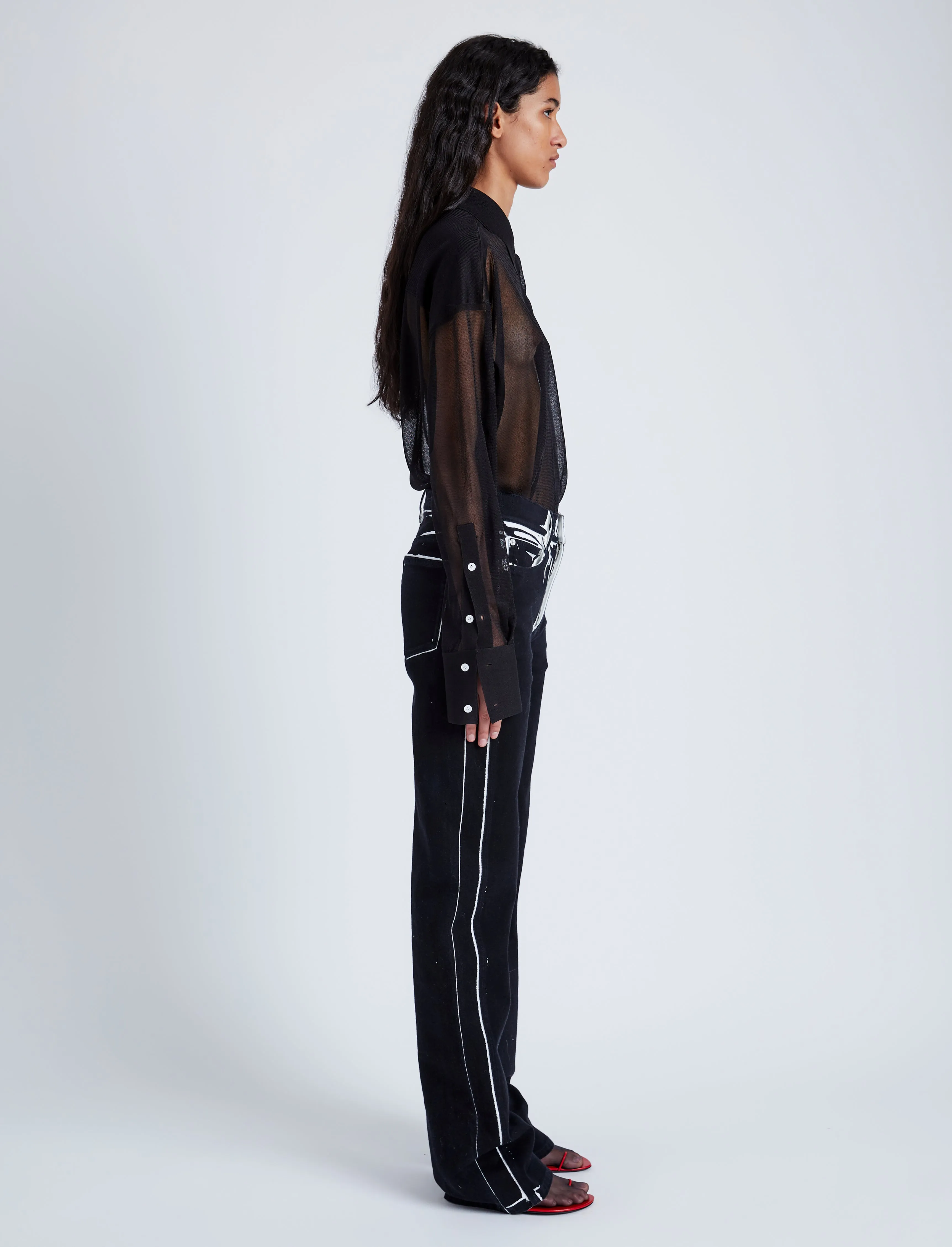 Proenza Schouler Ryman Jean - Black Multi