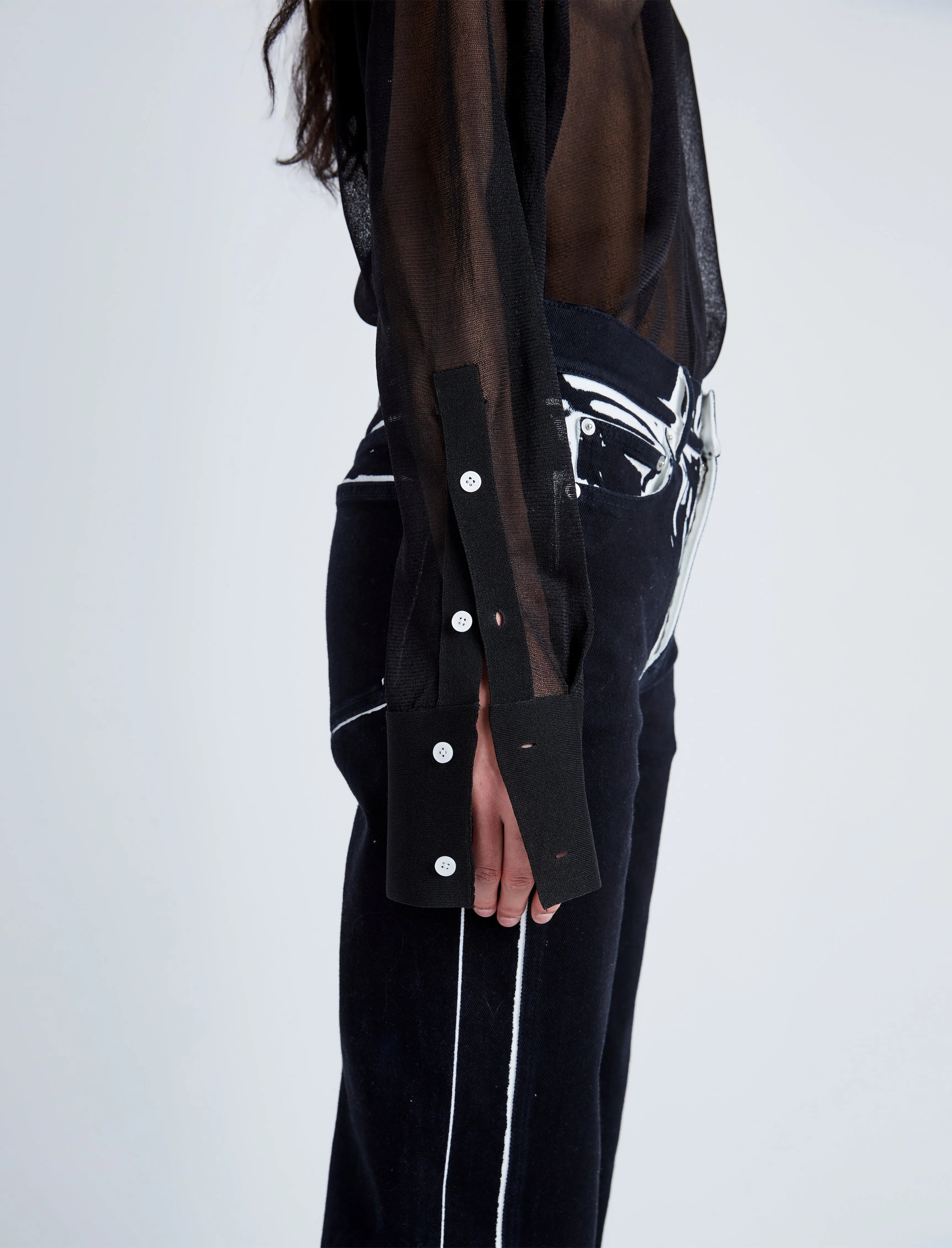 Proenza Schouler Ryman Jean - Black Multi
