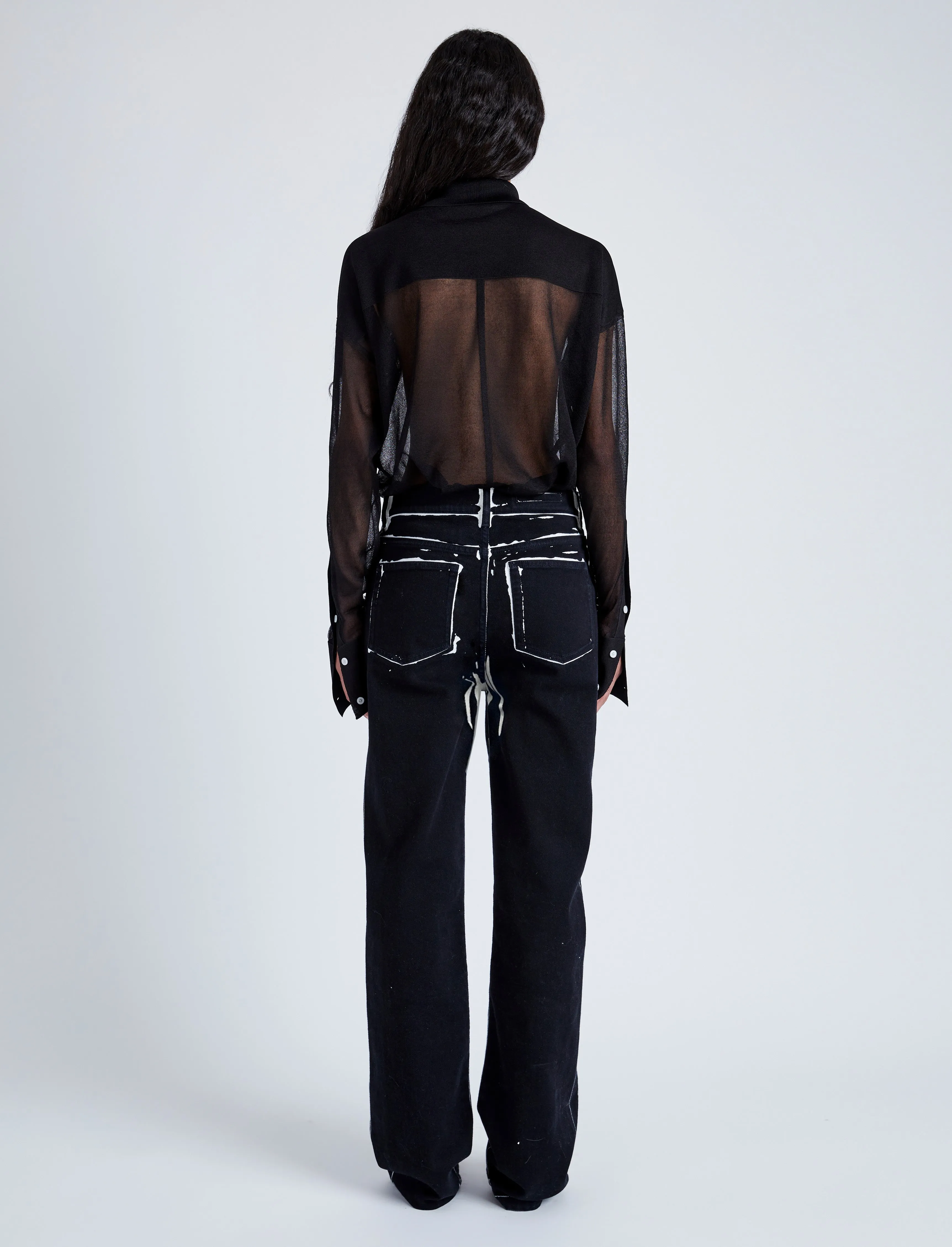 Proenza Schouler Ryman Jean - Black Multi