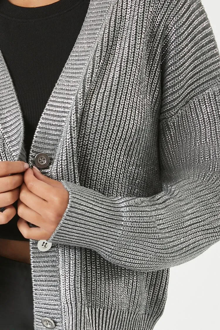 Ribbed Cardigan Sweater
