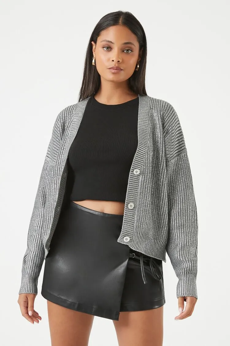 Ribbed Cardigan Sweater