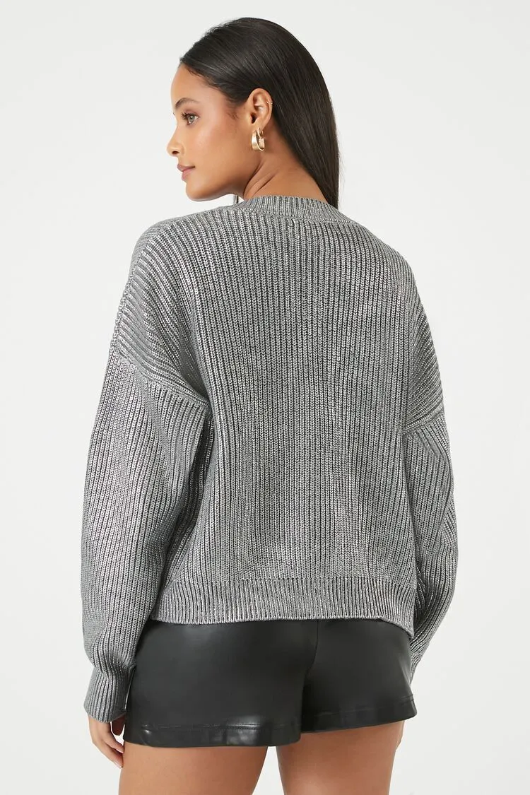 Ribbed Cardigan Sweater