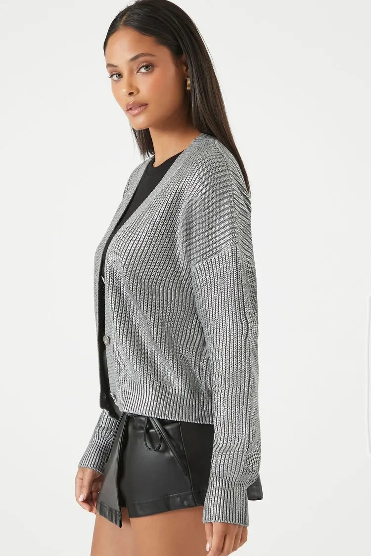 Ribbed Cardigan Sweater