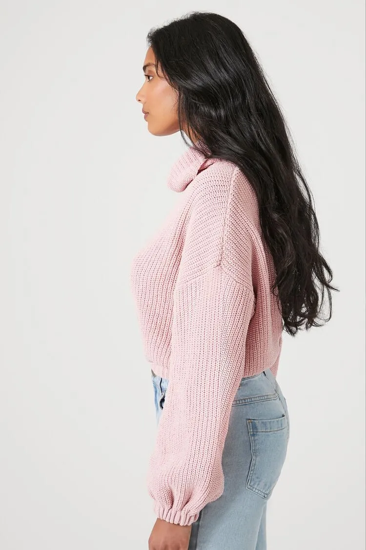 Ribbed Turtleneck Sweater