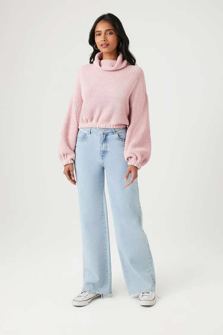 Ribbed Turtleneck Sweater