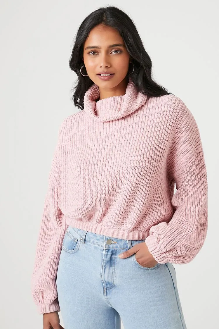 Ribbed Turtleneck Sweater