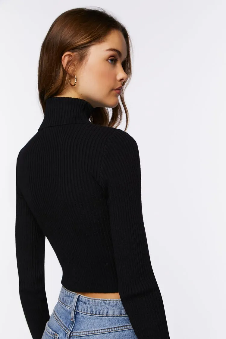 Ribbed Turtleneck Sweater