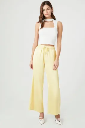 Satin Wide-Leg Pants