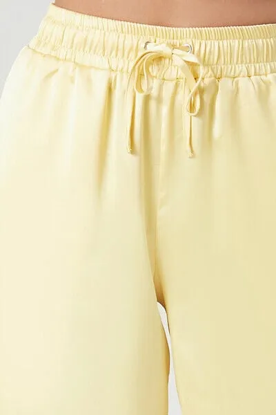 Satin Wide-Leg Pants
