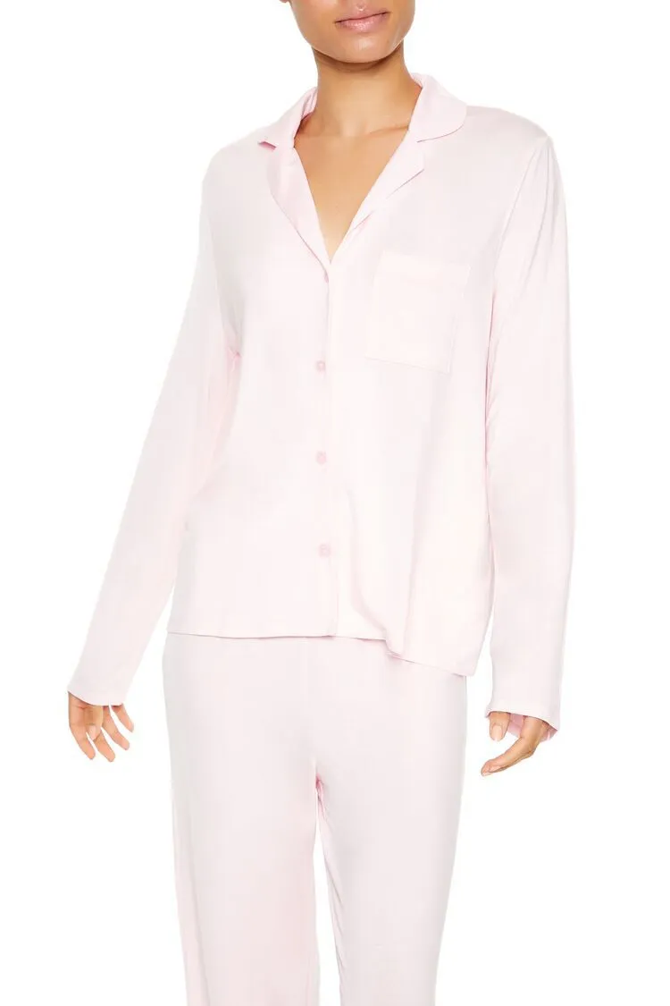 Shirt &amp; Straight Pants Pajama Set