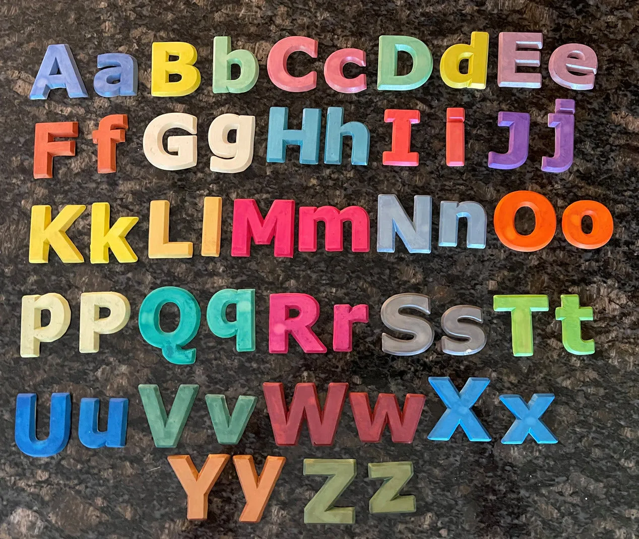 Silicone Mold Upper & Lower Case 2 Inch letters