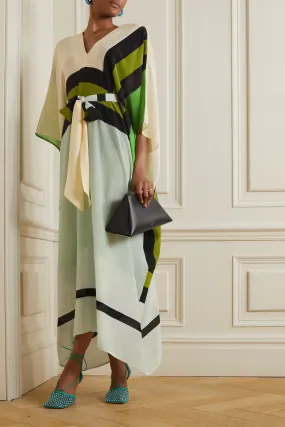 Silk Crepe Evening Wear Kaftan, Outfit for All Occasions Caftan For Women's