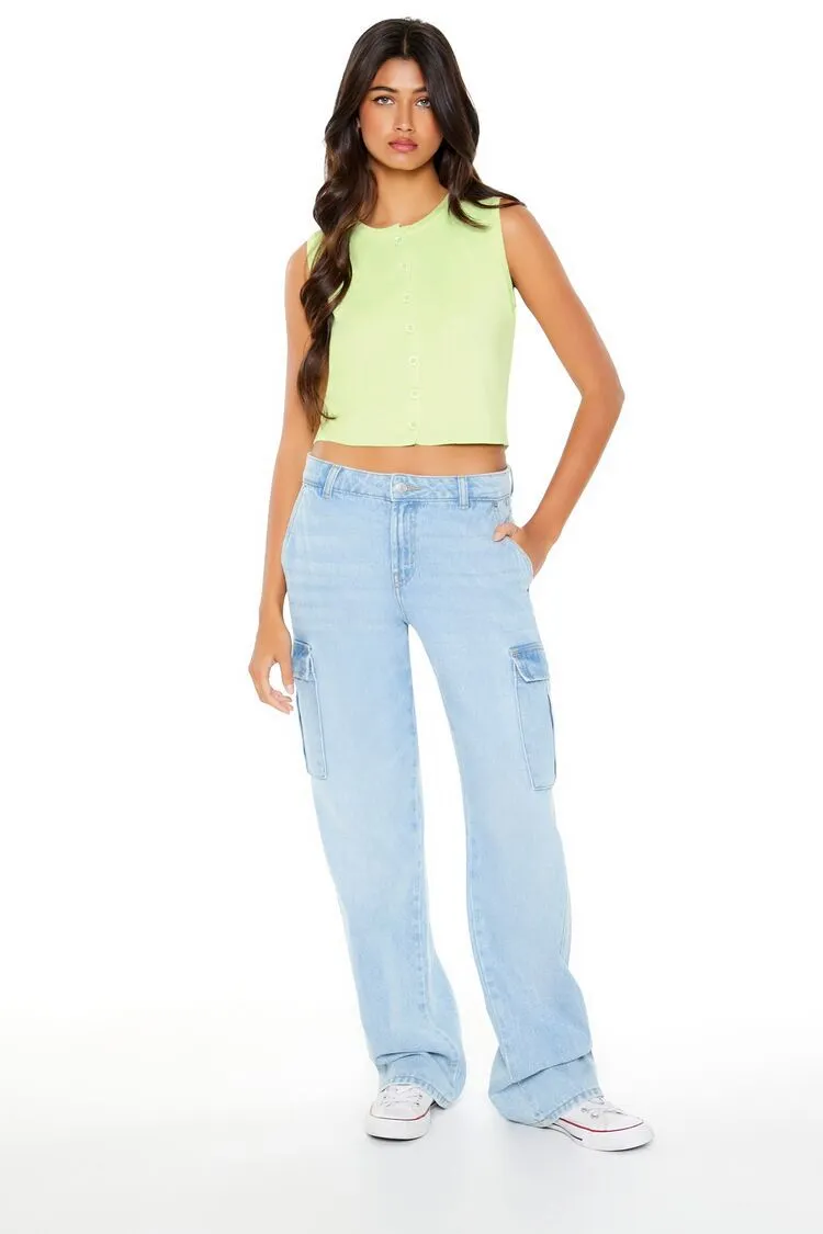 Sleeveless Sweater-Knit Top