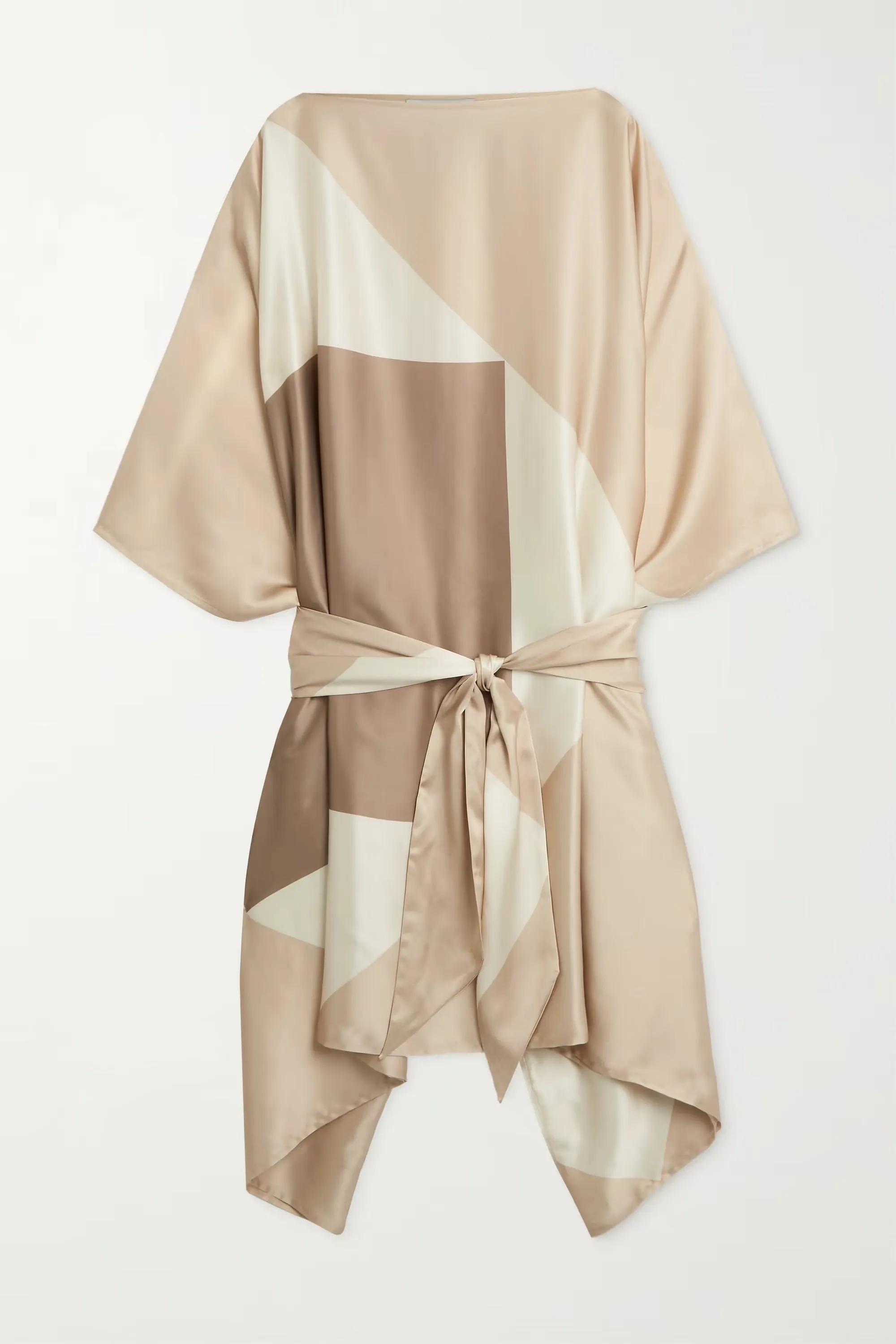 Soft Satin Silk Kaftan – Elegant, Flowing Dress Short Caftan For Women's