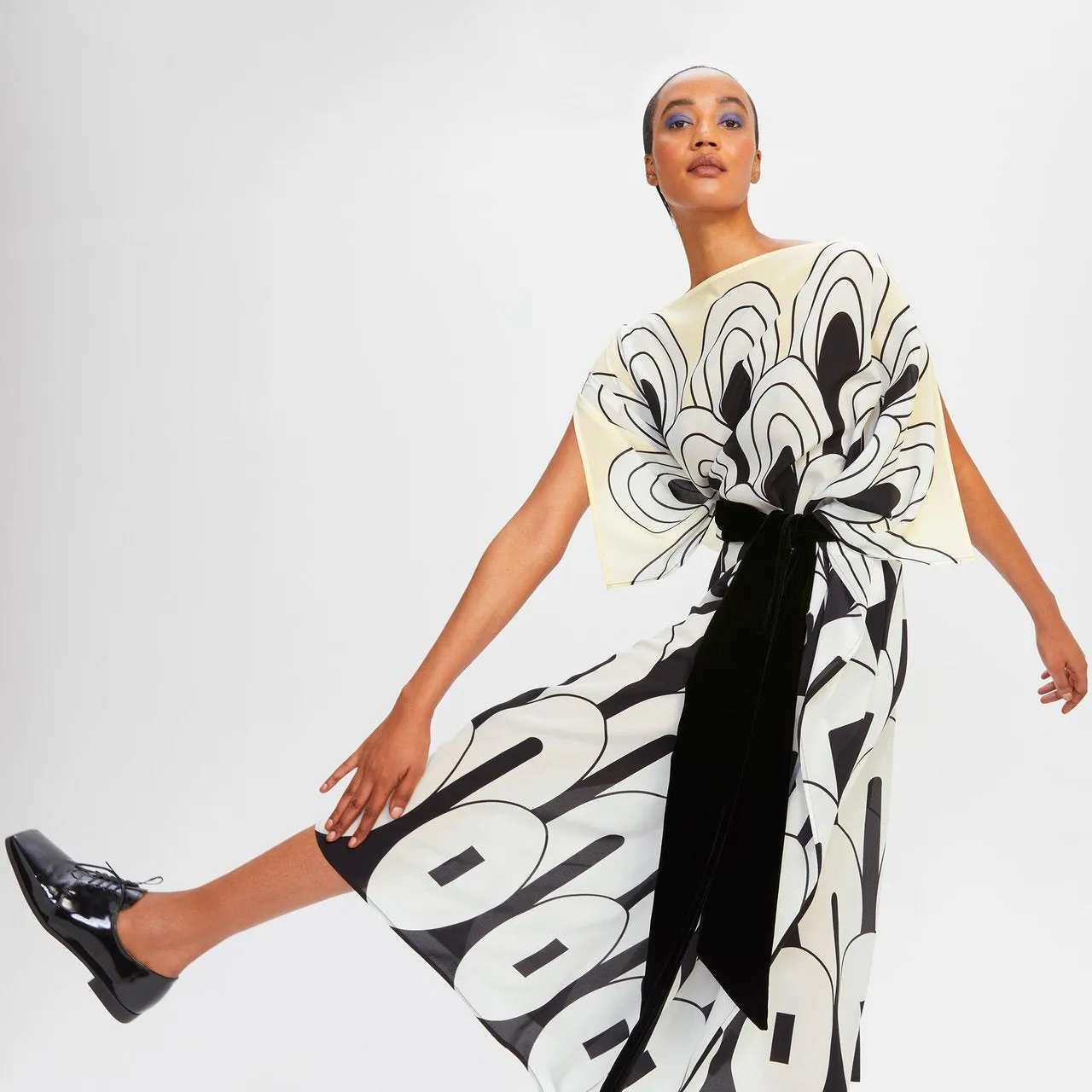 Soft Silk Crepe Kaftan, Party Wear Women's Long Caftan
