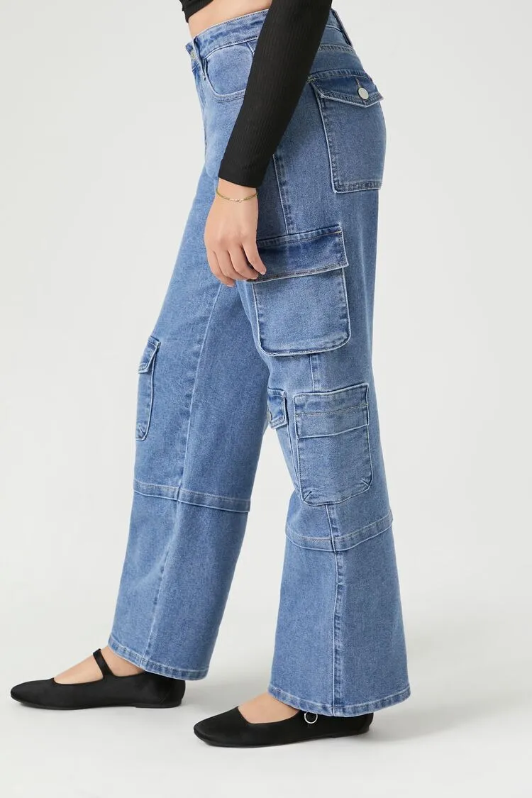 Straight-Leg Cargo Jeans