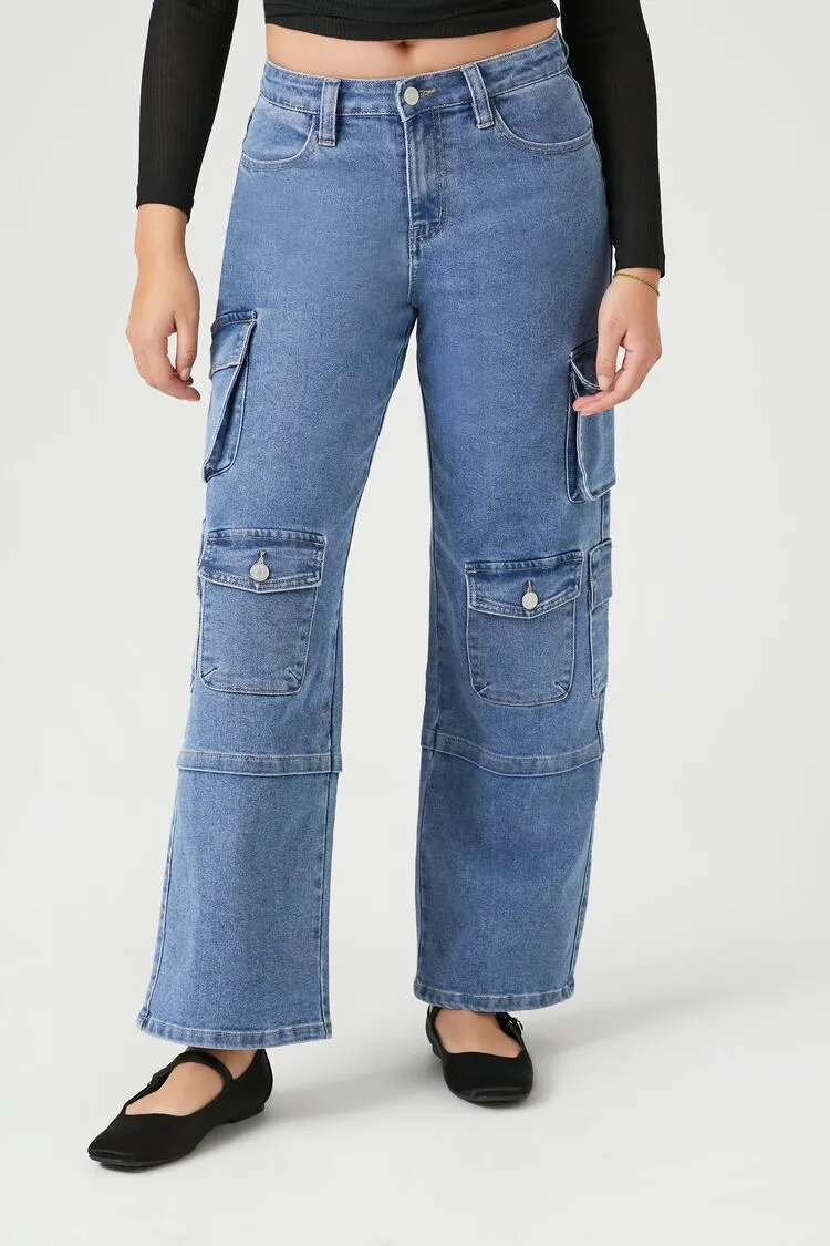 Straight-Leg Cargo Jeans
