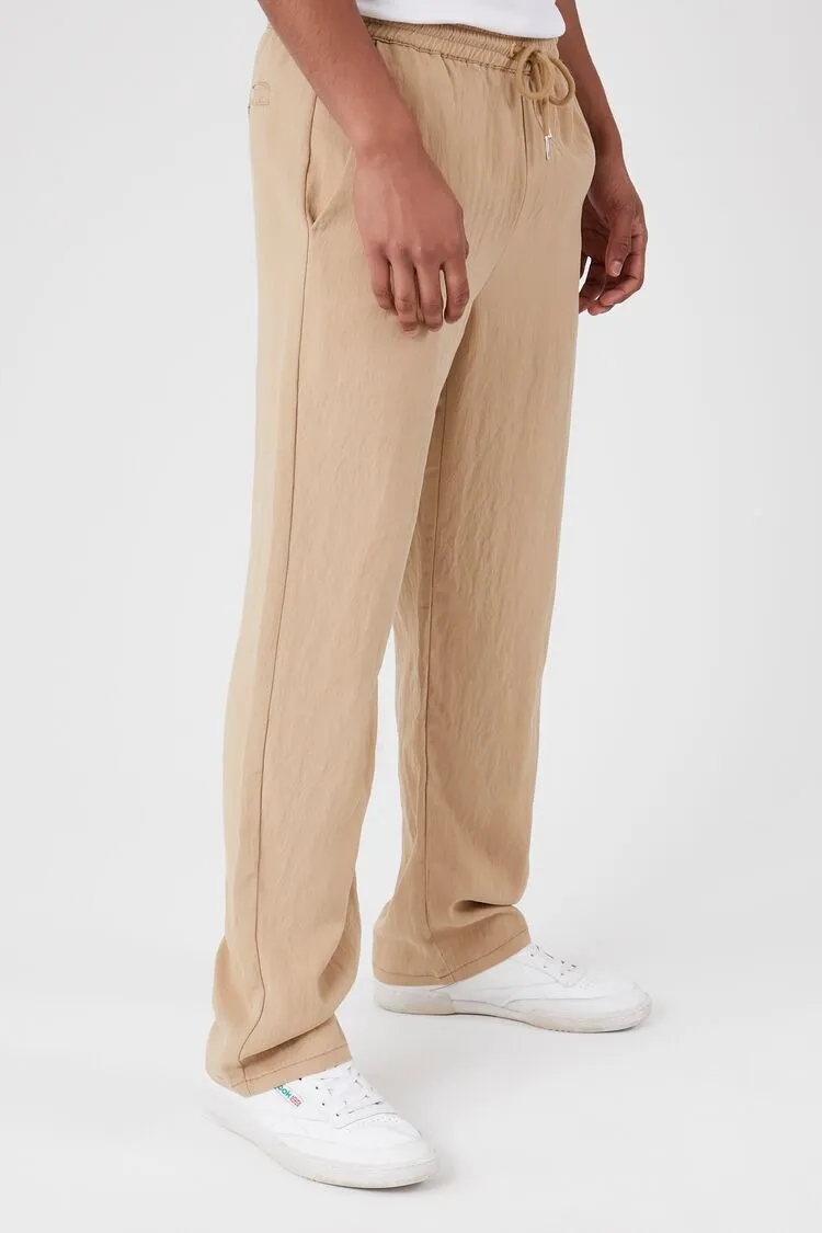 Straight-Leg Drawstring Pants