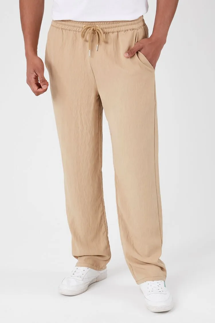 Straight-Leg Drawstring Pants