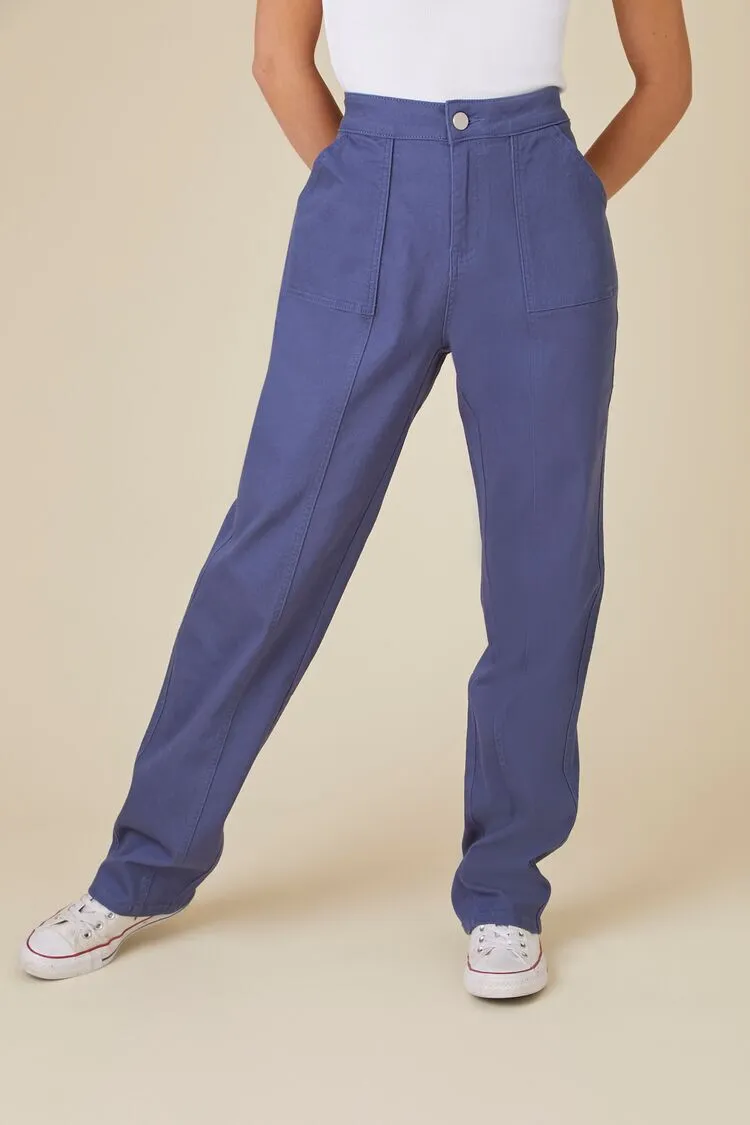 Straight-Leg Uniform Pants