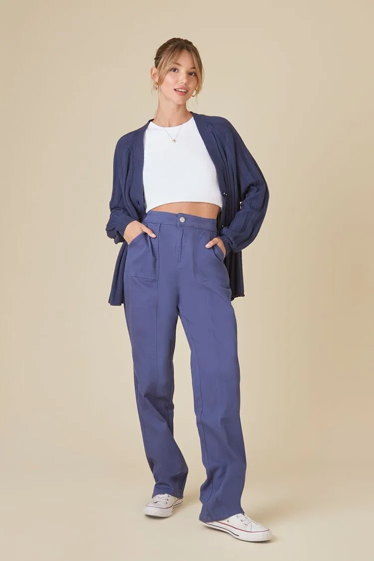 Straight-Leg Uniform Pants